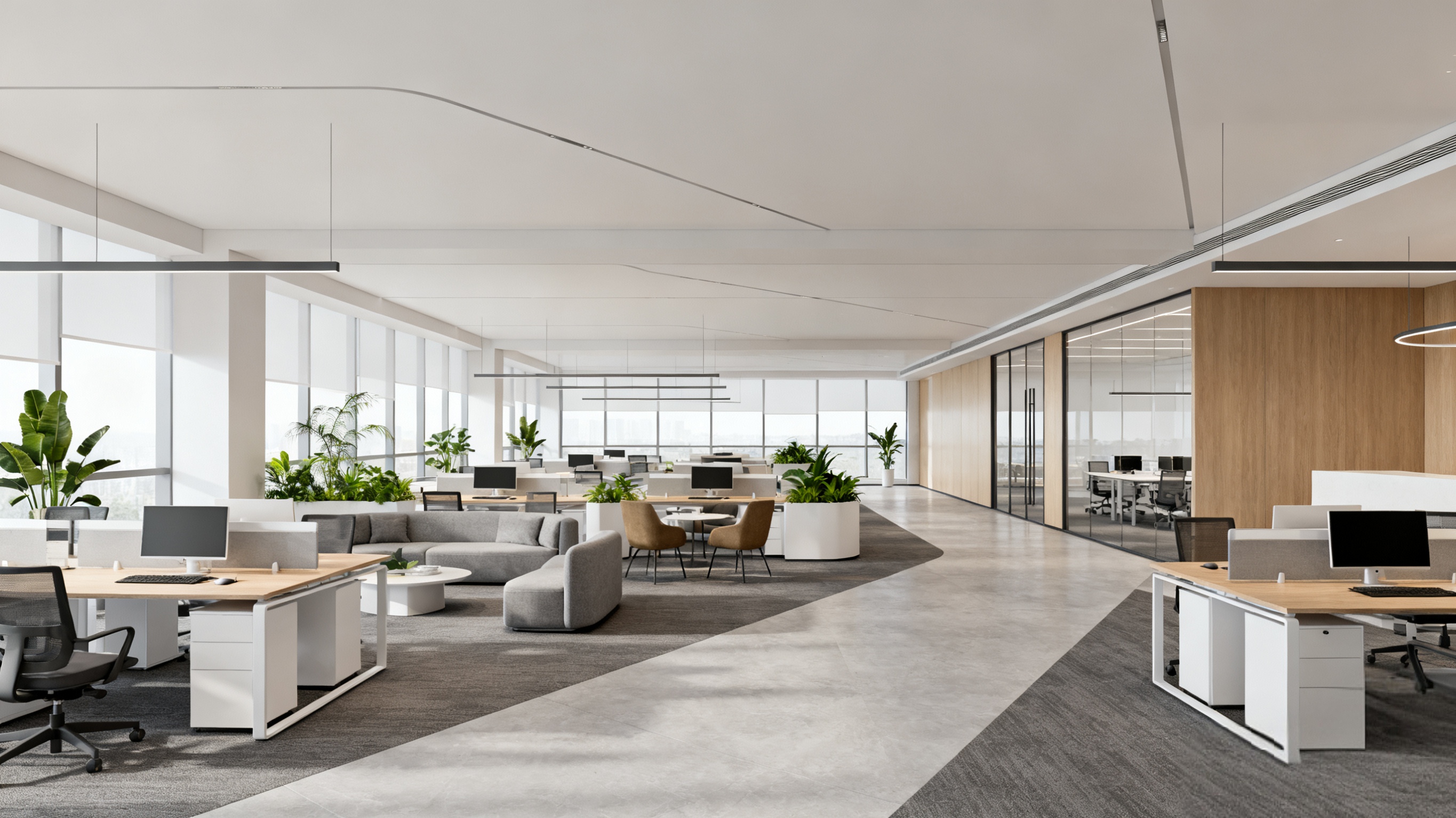 健康、協作、高效：現代大型辦公室設計的三大核心價值